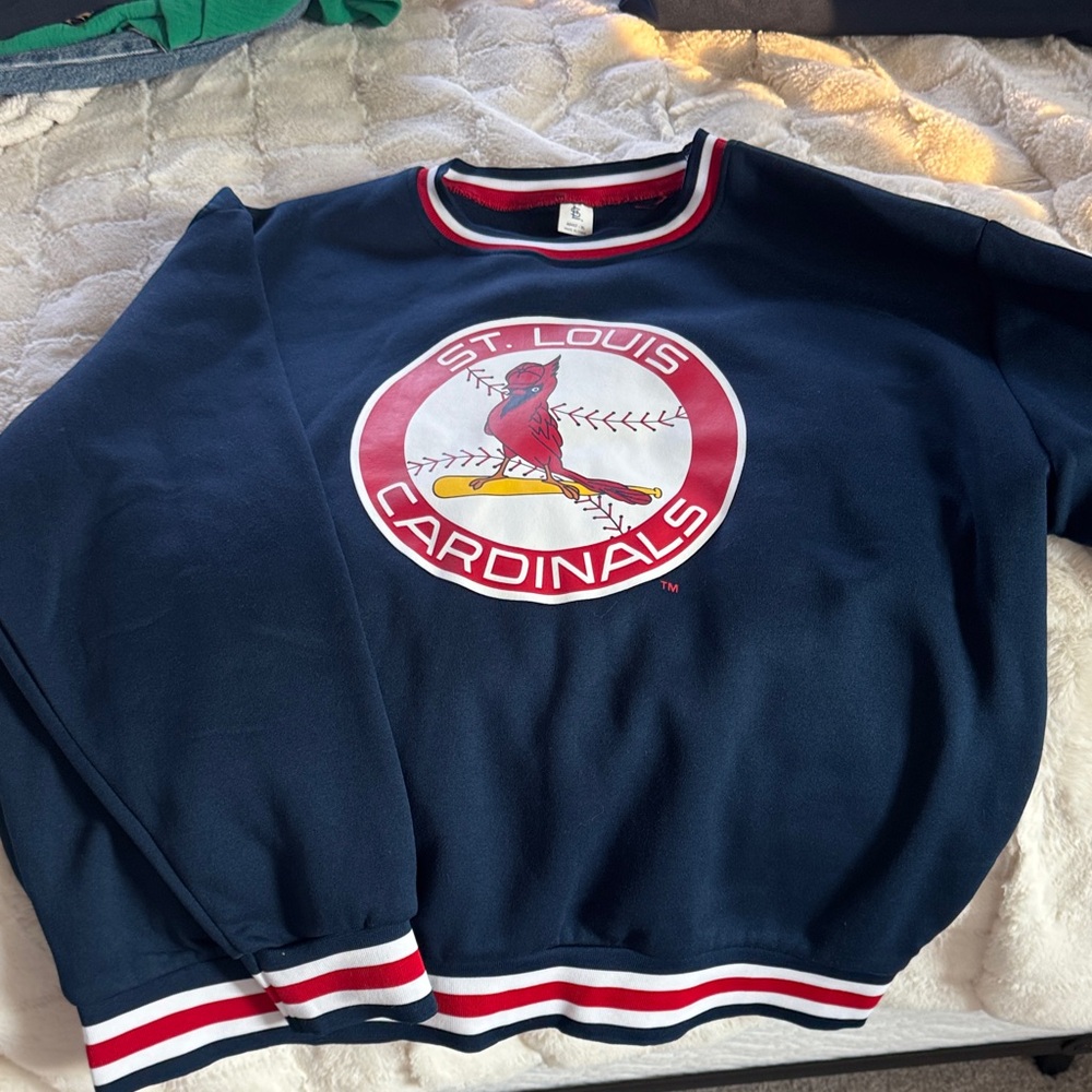 St. Louis Cardinals Navy Blue Sweater